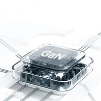 СЗУ Usams US-CC202 GaN With Type-C Magnetic Retractable Cable Module XMF Ser. 35W (2USB-C) White