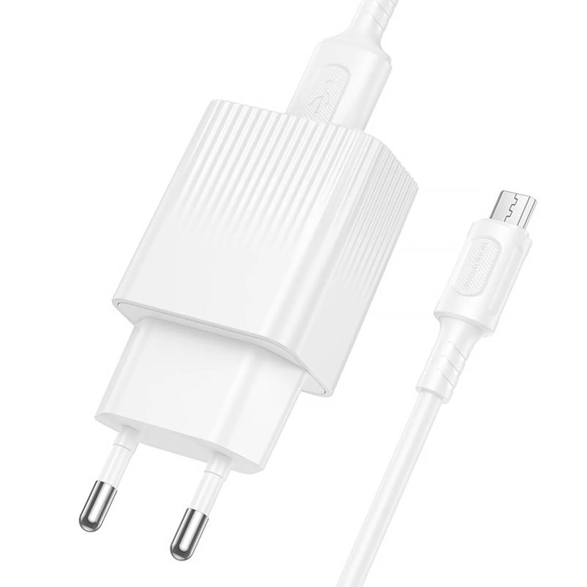 СЗУ Borofone BAS71A Source 10.5W (1USB-A) + кабель USB to MicroUSB White