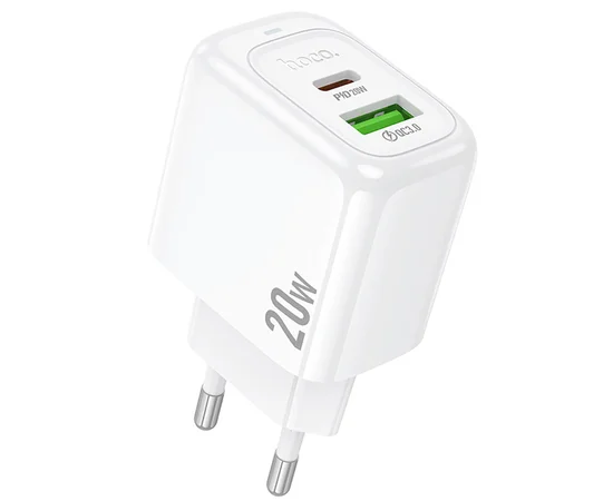 СЗУ Hoco CS54A Surplus PD20W+QC3.0 (1USB-A/1C) White