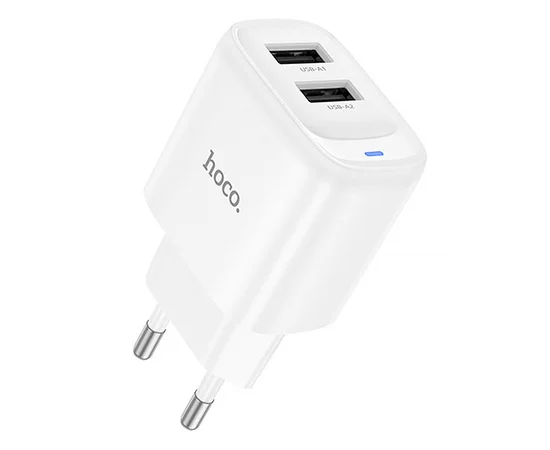 СЗУ Hoco C141A Smart 2.1A (2USB-A) White