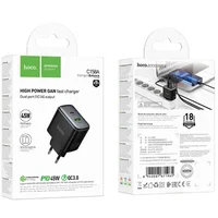 СЗУ Hoco C158A Upgrade PD45W (1USB-A/1C) Black