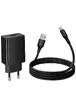 СЗУ Hoco CS92A Leader 18W+QC3.0 (1USB-A) + кабель USB to Type-C Black