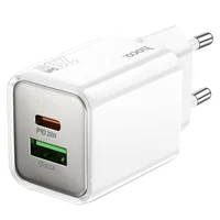 СЗУ Hoco N46 Glorious PD20W+QC3.0 (1USB-A/1C) White