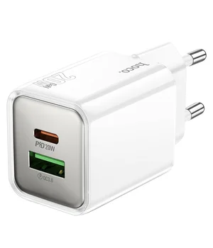 СЗУ Hoco N46 Glorious PD20W+QC3.0 (1USB-A/1C) White