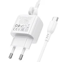 СЗУ Borofone BAS42A Potential QC3.0 (1USB-A) + Type-C White