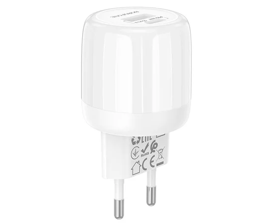 СЗУ Borofone BA94A Lustrous PD30W+QC3.0 (1USB-A/1C) White
