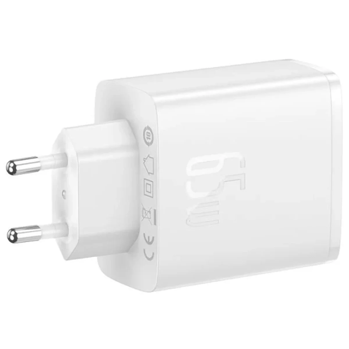 СЗУ Baseus Cube Pro Fast Charger PD65W (1USB-A/2C) (P10111404) Moon White