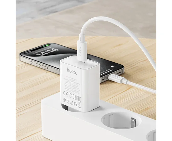 СЗУ Hoco C143A Benefit PD20W (1USB-C) White