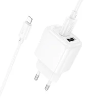 СЗУ Hoco CS51A Surplus (2USB-A) + кабель USB to Lightning White