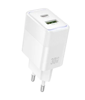 СЗУ Hoco CS112A Lounge PD30W+QC3.0 (1USB-A/1C) White