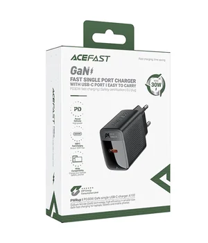 СЗУ Acefast A102 PD30W GaN (1USB-C) Black