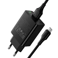 СЗУ Hoco CS92A Leader 18W+QC3.0 (1USB-A) + кабель USB to MicroUSB Black