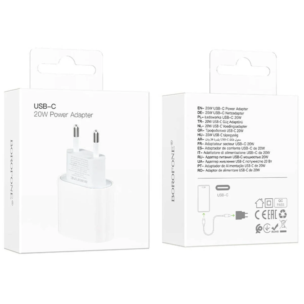 СЗУ Borofone BA100A Original PD20W (1USB-C) White