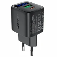 СЗУ Acefast A114 PD25W GaN (1USB-A/1C) Black
