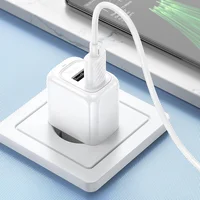 СЗУ Hoco CS51A Surplus (2USB-A) + MicroUSB White