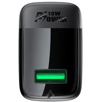СЗУ Acefast A90 QC3.0 18W (1USB-A) Black