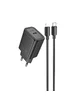 СЗУ Hoco N62 Gentle PD30W (1USB-C) + кабель Type-C to Lightning Black