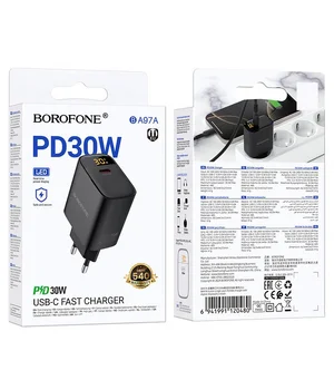 СЗУ Borofone BA97A PD30W (1USB-C) Black