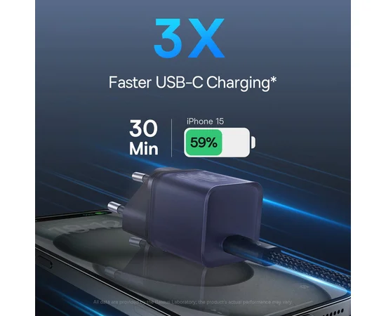 СЗУ Baseus GaN5S OS 1C 30W (P10162504) Midnight Purple