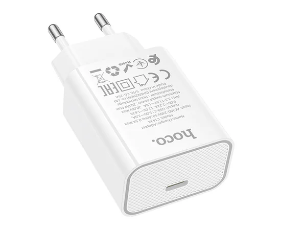 СЗУ Hoco C143A Benefit PD20W (1USB-C) White