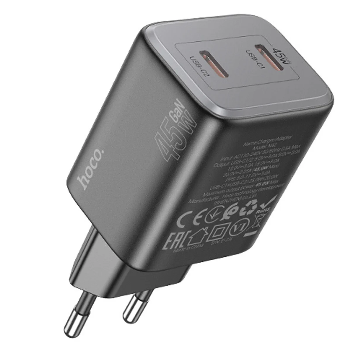 СЗУ Hoco N42 Elogiado 2C PD45W Black
