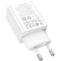 СЗУ Hoco N71 Nuevo PD30W+QC3.0 (1USB-A/1C) White