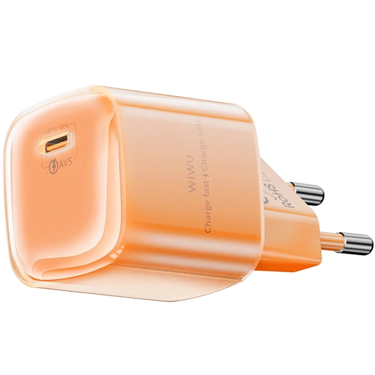 СЗУ WIWU G037 Jelly PD60W GaN (1USB-C) Orange