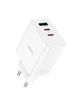 СЗУ Hoco C126A PD40W+QC3.0 (1USB/2Type-C) + Type-C to Lightning White