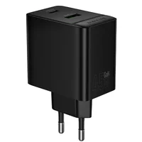 СЗУ Borofone BAS16A Erudite PD45W+QC3.0 (1USB-A/1C) Black