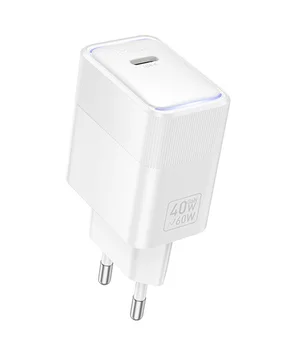 СЗУ Hoco CS113A Lounge PD40W (1USB-C) White