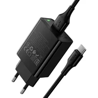 СЗУ Hoco CS92A Leader 18W+QC3.0 (1USB-A) + кабель USB to Type-C Black