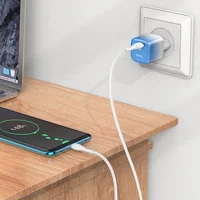 СЗУ HOCO C101A PD20W (1C) + Type-C to Type-C Ice Blue