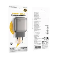 СЗУ Borofone BAS54A Absolute PD20W+QC3.0 (1USB-A/1C) Black