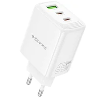СЗУ Borofone BN32 Cargador PD65W (1USB-A/2C) White