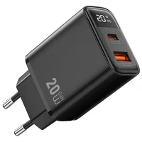 СЗУ WIWU G009 Firefly PD20W+QC3.0 GaN (1USB-A/1C) Black