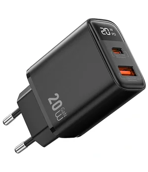 СЗУ WIWU G009 Firefly PD20W+QC3.0 GaN (1USB-A/1C) Black