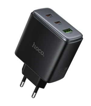 СЗУ Hoco C160A Upgrade PD65W+QC3.0 (1USB-A/2C) Black