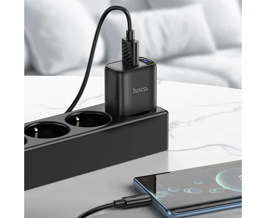 СЗУ Hoco C140A Smart QC3.0 (1USB/3A) Black