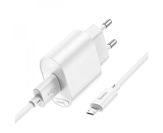 СЗУ HOCO C109A Fighter QC3.0 + MicroUSB White
