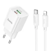 СЗУ Hoco C149A Charm PD30W+QC3.0 + Type-C to Lightning White
