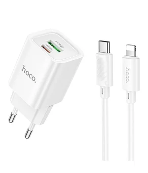 СЗУ Hoco C149A Charm PD30W+QC3.0 + Type-C to Lightning White СЗУ Hoco C149A Charm PD30W+QC3.0 + Type-C to Lightning White