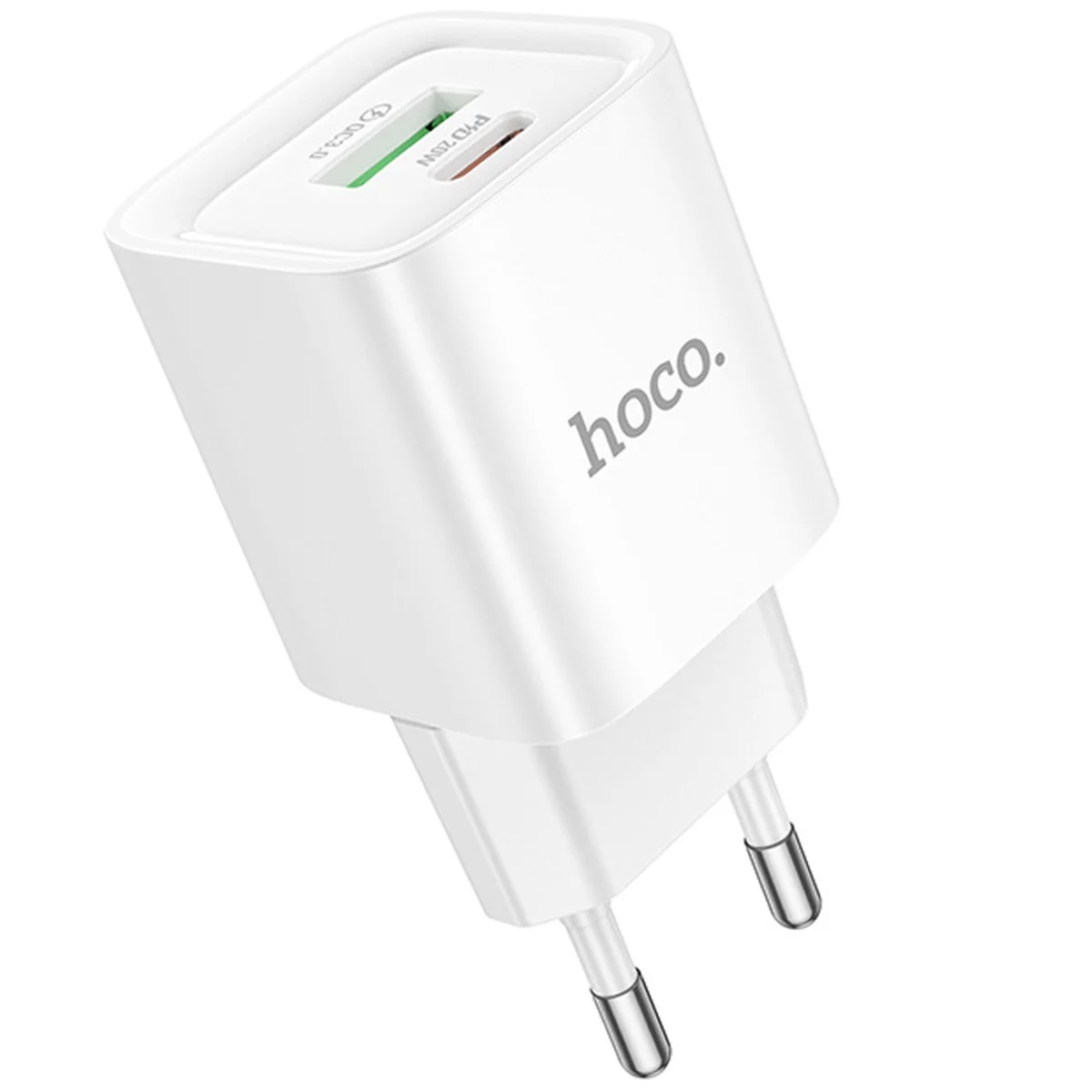 СЗУ Hoco C147A PD20W+QC3.0 (1USB-A/1C) White