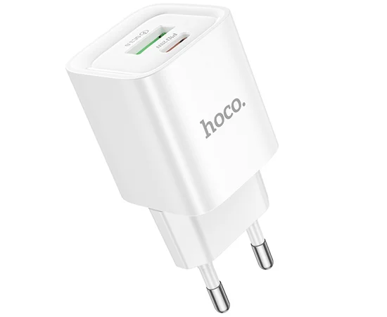 СЗУ Hoco C147A PD20W+QC3.0 (1USB-A/1C) White
