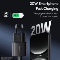 СЗУ Baseus GaN5S OS 1C 20W (P10162503) Cluster Black