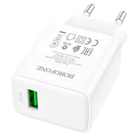 СЗУ Borofone BA66A QC3.0 (1USB-A) White