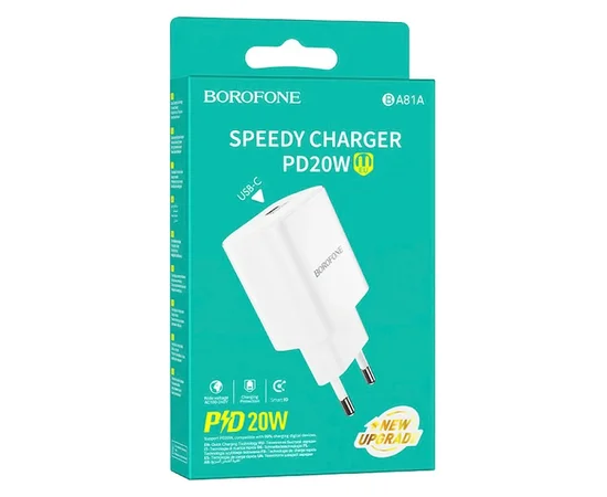 СЗУ Borofone BA81A PD20W (1USB-C) White