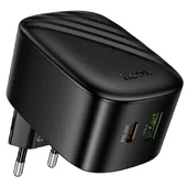 СЗУ Hoco CS101A Folding PD20W+QC3.0 (1USB-A/1C) Black