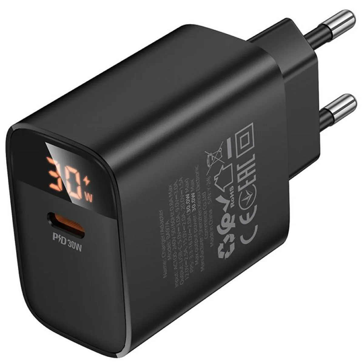 СЗУ Borofone BA97A PD30W (1USB-C) Black