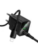 СЗУ Hoco CS83A Excellent with digital display PD20W+QC3.0 (1USB-A/1C) + кабель Type-C to Lightning Black