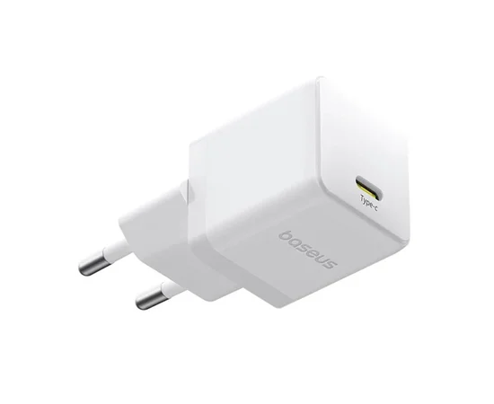 СЗУ Baseus Palm Fast Charger 30W (1USB-C) + кабель Type-C to Type-C (P10111605113-01) Moon White